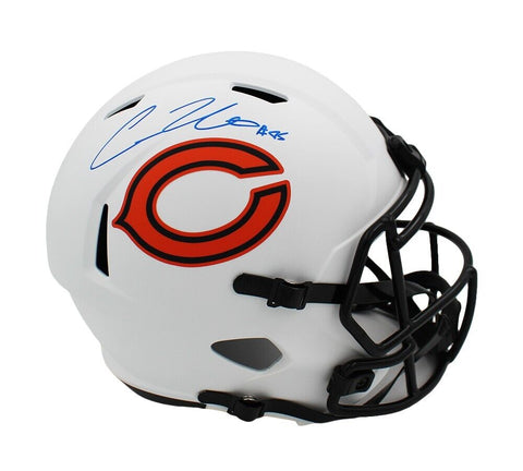 Cole Kmet Signed Chicago Bears Speed Full Size Lunar NFL Helmet