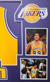 FRAMED LOS ANGELES LAKERS FLETCH CHEVY CHASE SIGNED JERSEY BECKETT COA