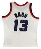 Suns Steve Nash Signed Cream M&N 1996-97 HWC Swingman Jersey BAS Witnessed
