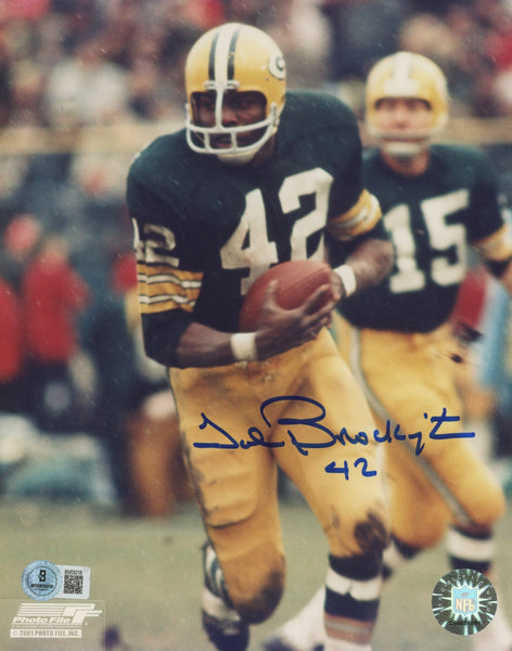 Packers John Brockington Authentic Signed 8x10 Vertical Photo BAS #BV03218