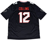 NICO COLLINS AUTOGRAPHED HOUSTON TEXANS #12 NAVY NIKE JERSEY BECKETT
