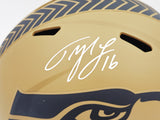 TYLER LOCKETT AUTOGRAPHED SEAHAWKS SALUTE TO SERVICE FULL SIZE HELMET MCS 236384