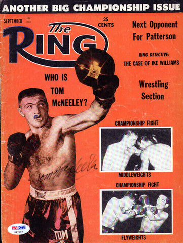 Tom McNeeley Autographed Signed The Ring Magazine Cover PSA/DNA #S47197