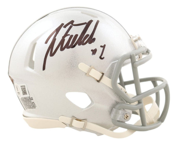 Justin Fields Signed Ohio State Mini Speed Helmet BAS