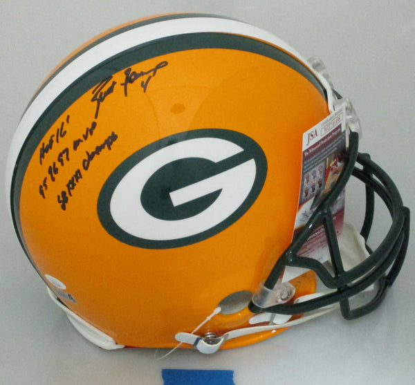 Packers BRETT FAVRE Signed Full Size Authentic Helmet AUTO w/ 3 Scripts - JSA