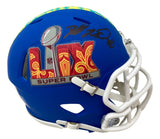 Dallas Goedert Signed Eagles Super Bowl 59 LIX Event Mini Speed Helmet Fanatics