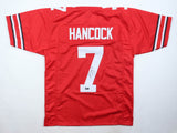 Jordan Hancock Signed Ohio State Buckeyes Home Jersey (T.S.E.) Buffalo Bills D.B