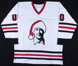 Chevy Chase Signed Blackhawks "Griswold "Jersey (Beckett COA) Christmas Vacation