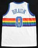 Christian Braun Signed Denver Nuggets Throwback Jersey (Beckett) 2023 NBA Champs