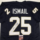 Autographed/Signed Raghib Ismail Rocket Notre Dame Blue College Jersey JSA COA