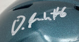 Devonta Smith Signed Philadelphia Eagles Mini Speed Helmet Fanatics
