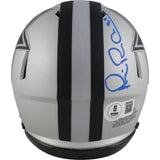 Michael Irvin Autographed/Signed Dallas Cowboys Rave Mini Helmet Beckett 49604