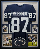 FRAMED PENN STATE NITTANY LIONS PAT FREIERMUTH AUTOGRAPHED JERSEY BECKETT HOLO