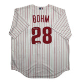 Autographed/Signed Alec Bohm Phillies Authentic Jersey Fanatics & MLB COA