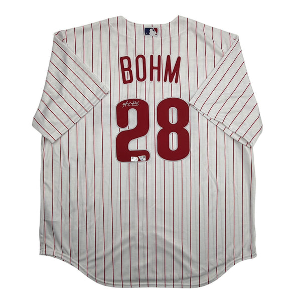 Autographed/Signed Alec Bohm Phillies Authentic Jersey Fanatics & MLB COA