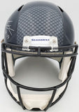 SHAQUEM GRIFFIN AUTOGRAPHED SEAHAWKS FULL SIZE HELMET IN SILVER MCS HOLO 134360