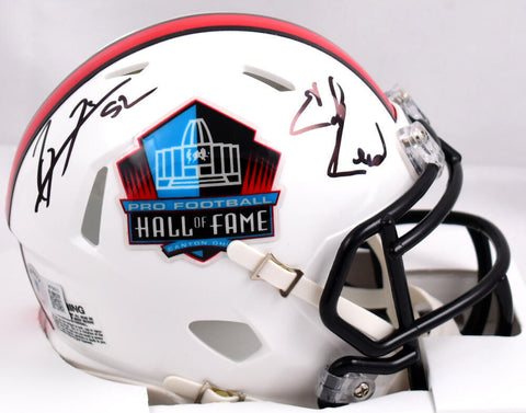 Ed Reed Ray Lewis Autographed Hall of Fame Speed Mini Helmet-Beckett W Hologram