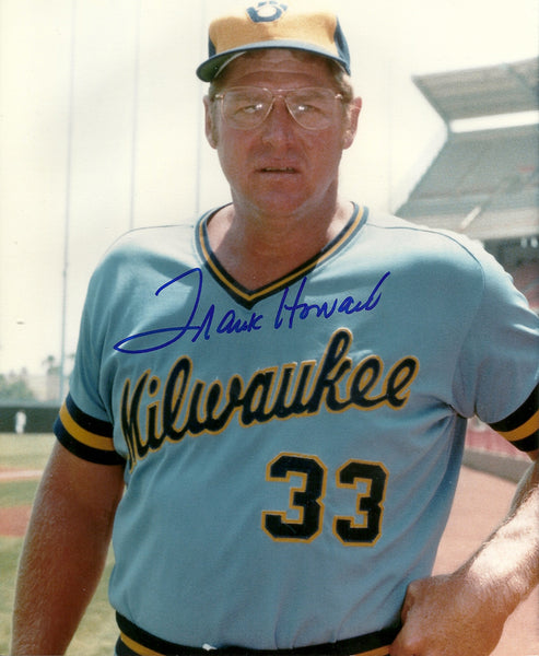 Milwaukee Brewers FRANK HOWARD Signed 8x10 Photo #1 AUTO -