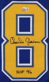 Charlie Joiner "HOF 96" Authentic Signed Blue TB Pro Style Jersey BAS Witnessed