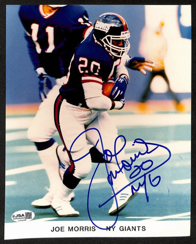Joe Morris Signed/Autographed 8x10 Photo New York Giants JSA 199363