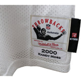 Randy Moss Signed Minnesota Vikings 2000 M&N White Jersey Beckett 45421