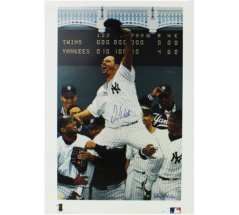 David Wells Signed New York Yankees Unframed 19x27 Celebrating Lithograph Print