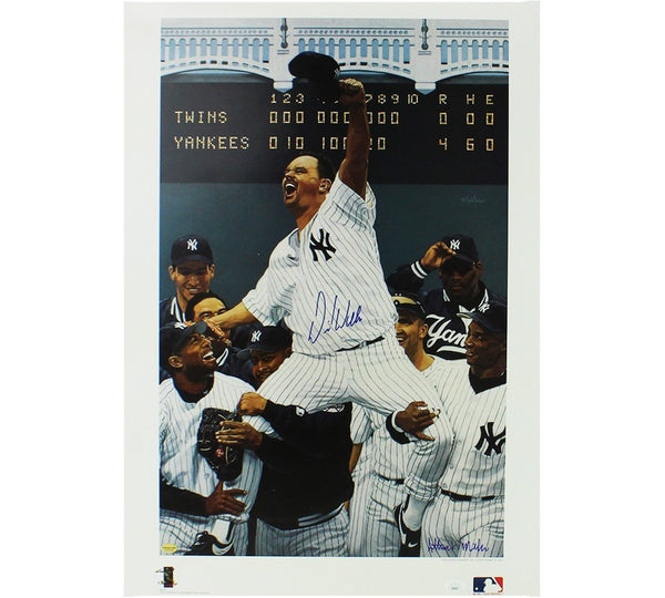 David Wells Signed New York Yankees Unframed 19x27 Celebrating Lithograph Print
