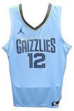 Ja Morant Autographed Memphis Grizzlies Light Blue Jersey Nike Beckett 40797