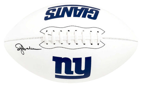 Ottis Anderson Signed Giants Franklin White Logo Football - (SCHWARTZ COA)