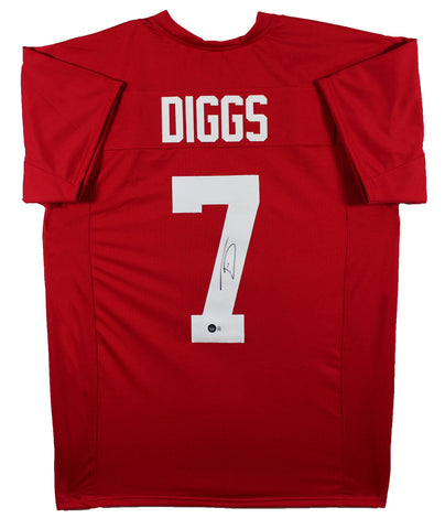 Alabama Trevon Diggs Authentic Signed Maroon Pro Style Jersey BAS Witnessed