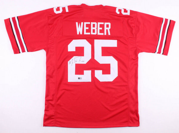 Mike Weber Signed Ohio State Buckeyes Jersey (Tristar) 2019 Cowboys Draft Pick