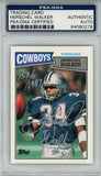 Herschel Walker Signed 1987 Topps #264 Trading Card 753/1987 LE PSA Slab 43730