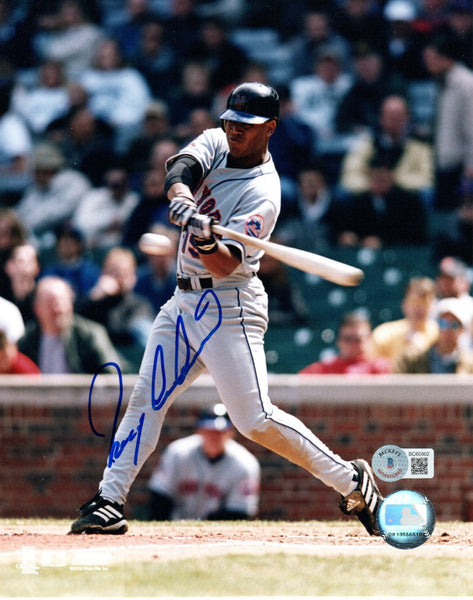 Roger Cedeno Autographed New York Mets 8x10 Photo Beckett Authenticated