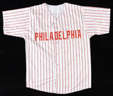 Brandon Marsh Signed Philidelphia Phillies Pinstripe Jersey (JSA) Outfielder