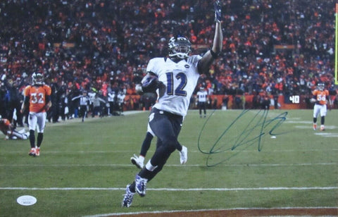 Jacoby Jones Signed/Autographed 11x17 Photo Baltimore Ravens JSA 190452