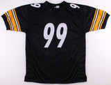 Keion Adams Signed Steelers Jersey (TSE COA) 2017 Rookie Outside Linebacker