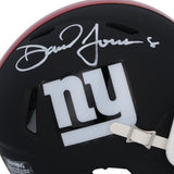 Daniel Jones New York Giants Autographed Riddell Black Matte Speed Mini Helmet