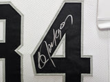 RAIDERS BO JACKSON AUTOGRAPHED SIGNED FRAMED WHITE JERSEY BECKETT WITNESS 220551