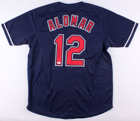 Roberto Alomar Signed Cleveland Indians Jersey (JSA COA) 12xAll-Star 1990-2001