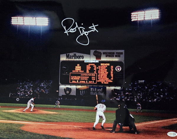 Brewers ROBIN YOUNT Signed 16x20 AUTO Photo #13 AUTO ~ HOF '99 ~MVP '82 & 89 JSA