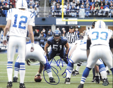 Lofa Tatupu Autographed Signed 11x14 Photo Seattle Seahawks MCS Holo #64248