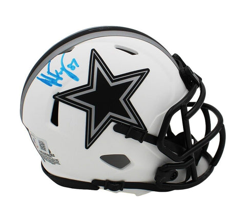 Jake Ferguson Signed Dallas Cowboys Speed Lunar NFL Mini Helmet