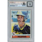Ozzie Smith Autographed 1979 Topps #116 Slab Trading Card HOF Slab Beckett 53184