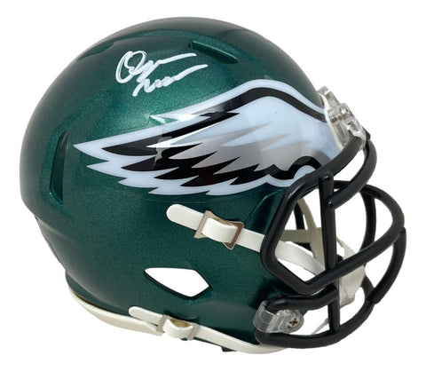 Quinyon Mitchell Signed Philadelphia Eagles Mini Speed Helmet JSA