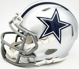 DEZ BRYANT AUTOGRAPHED COWBOYS SILVER SPEED MINI HELMET BECKETT WITNESS 230224