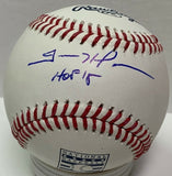 Padres TREVOR HOFFMAN Signed MLB Hall of Fame LOGO Baseball #1 w/ HOF AUTO JSA