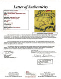 (3) Nicklaus, Palmer & Player Signed & Framed 2000 Masters Pin Flag JSA #BB22660