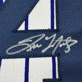 Framed Autographed/Signed Tino Martinez 35x39 Pinstripe Jersey PSA/DNA COA