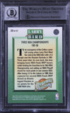 Celtics Larry Bird Signed 1992 Upper Deck Heroes #22 Card Auto 10! BAS Slabbed