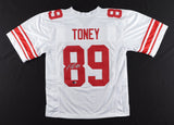 Kadarius Toney Signed White Giants Jersey (Beckett) New York 1st Roud Pick 2021
